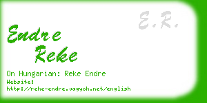 endre reke business card